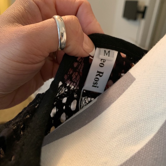 Leo Rosi Boho Lace Rory black top size medium - Picture 7 of 7